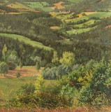 Prébois, olieverf, 35 x 35 cm, 8/2011, huile, Prébois