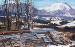 De Jocou, olieverf, 30 x 49 cm, 2/2012, huile, Le Jocou