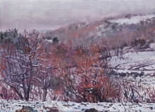Jalay, olieverf, 19 x 26 cm, 12/2017, huile, Jalay