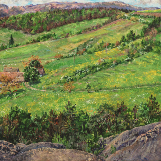 Col Accarias, olieverf, 35 x 35 cm, 5/2025, huile,  Col Accarias