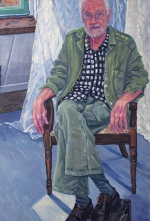 Portret van Ad, olieverf, 120 x 75 cm, 2019, huile, Ad