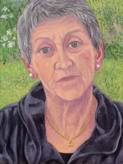 Portret Estrelita, olieverf, 40 x 30 cm, 2008, huile, Estrelita