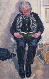 Corinne,  olieverf, 130x 80 cm, 3/2020, huile, Corinne