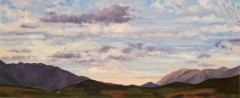 Col de Cornillon, olieverf, 19 x 46 cm, 10/2006, huile, Col de Cornillon