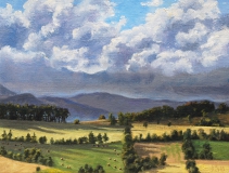 Col de Cornillon, olieverf, 19 x 25 cm, 7/2010, huile, Col de Cornillon