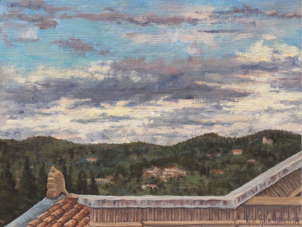 Museo Etnografico Fiesole, olieverf, 19 x 25 cm, 10/2004, huile, Museo Etnografico Fiesole