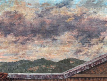 Museo Etnografico Fiesole, olieverf, 19 x 25 cm, 10/2004, huile, Museo Etnografico Fiesole