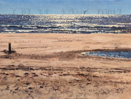 Egmond, olieverf, 19 x 25 cm, 6/2009, huile, Egmond