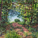 Col du Thaud, olieverf, 25 x 25 cm, 7/2015, huile, Col du Thaud