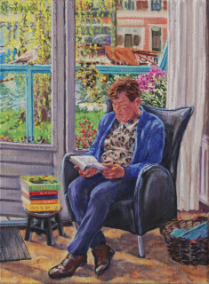 Yda, olieverf, 40x 30 cm, 5/2024, huile,  Yda