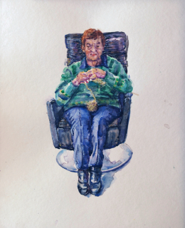 Yda, aquarel, 40 x 30 cm, 3/2025, aquarelle,  Yda