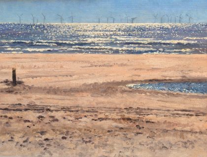 Egmond, olieverf, 19 x 25 cm, 6/2009, huile, Egmond